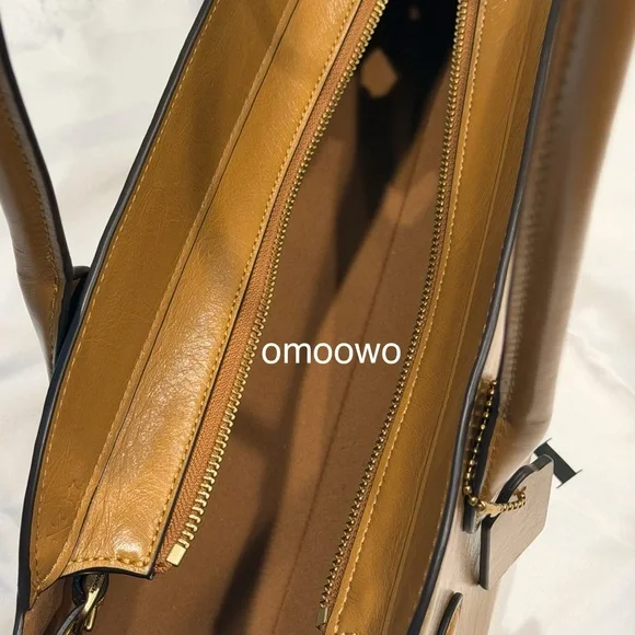 Coach Empire Carryall Bag 34 Brass/ Honey Brown Color - Picture 7 of 10